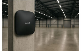 sistema di allarme Ajax per un capannone industriale a Roma