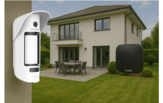 installazione antifurto perimetrale esterno per villa Ajax a Roma