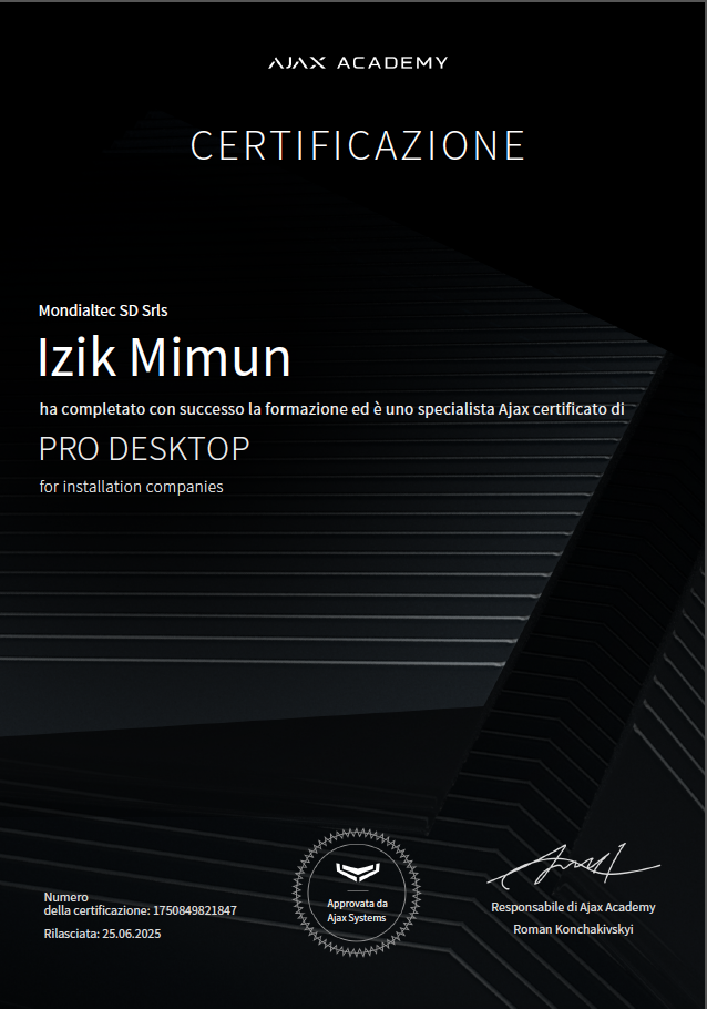 Ajax PRO Desktop Certified